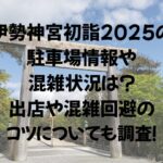 伊勢神宮初詣2025の駐車場情報や混雑状況は出店や混雑回避のコツについても調査